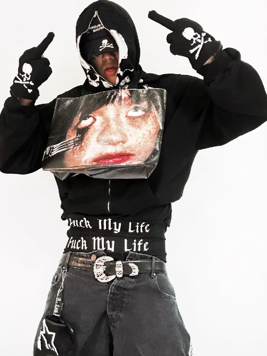 FromTheErebus | Portrait Print Waterproof Tote Bag