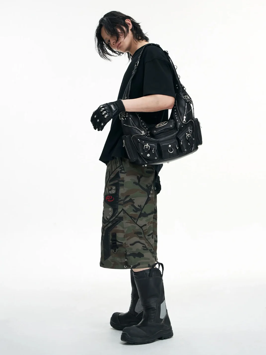PERSONSOUL | Small Punk Sheepskin Shoulder Bag