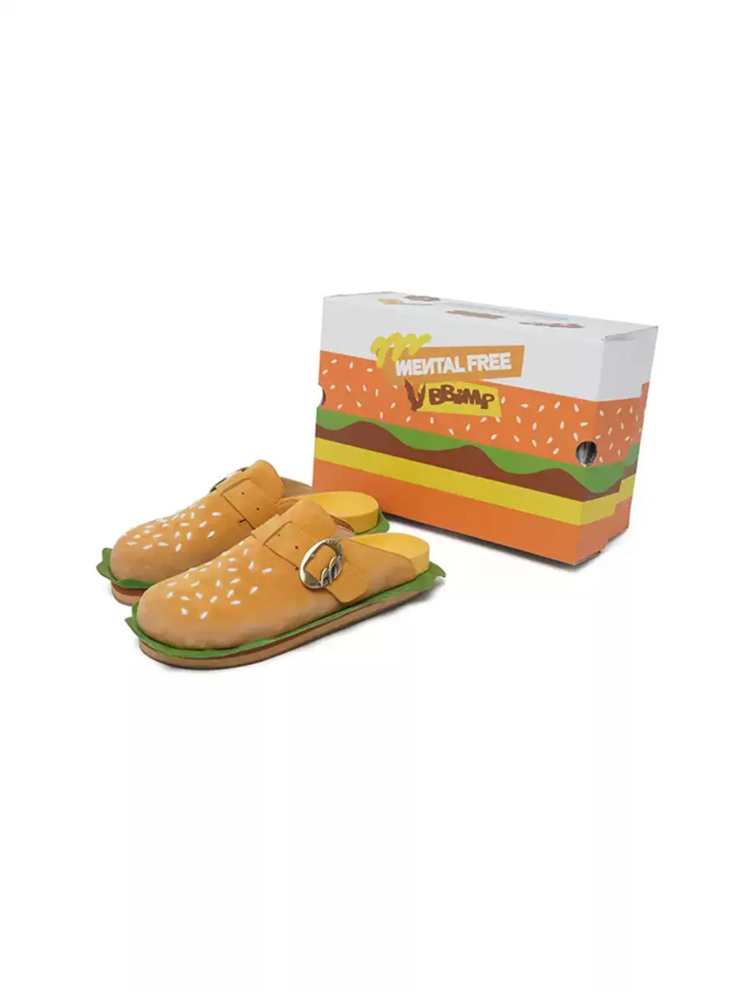 BBIMP | Burger Closed-Toe Platform Slippers