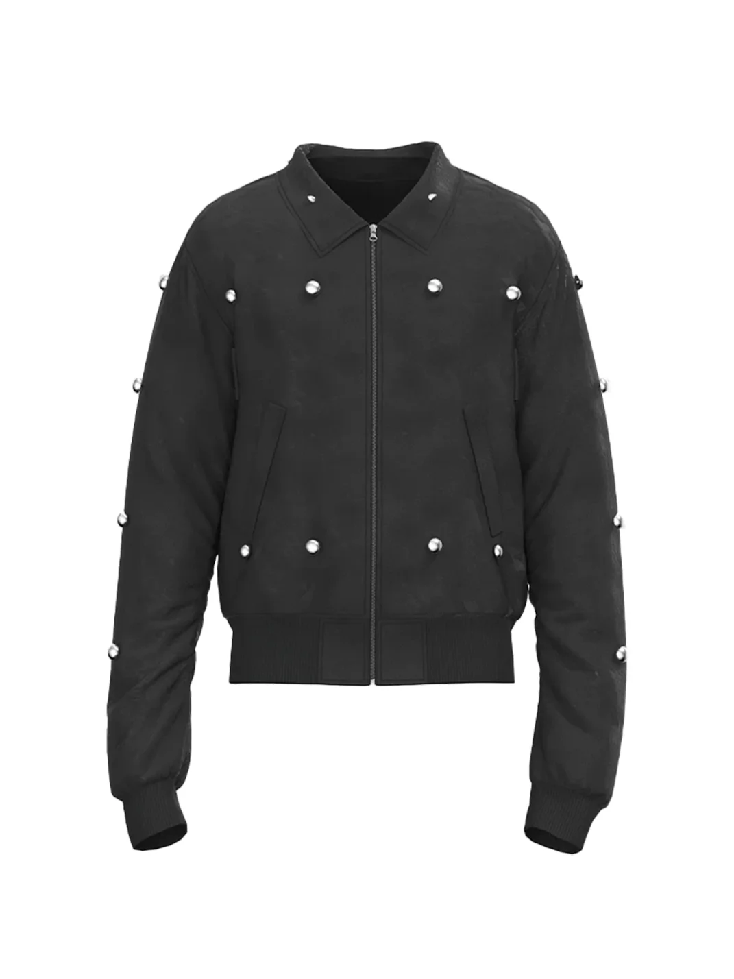 Dream Band | Cropped Padded MA-1 Jacket With Detachable Fur Collar
