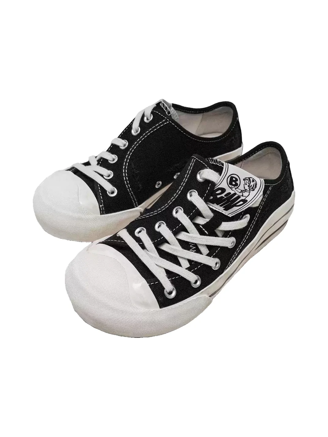 BBIMP | Distressed Low-Top Canvas Sneakers