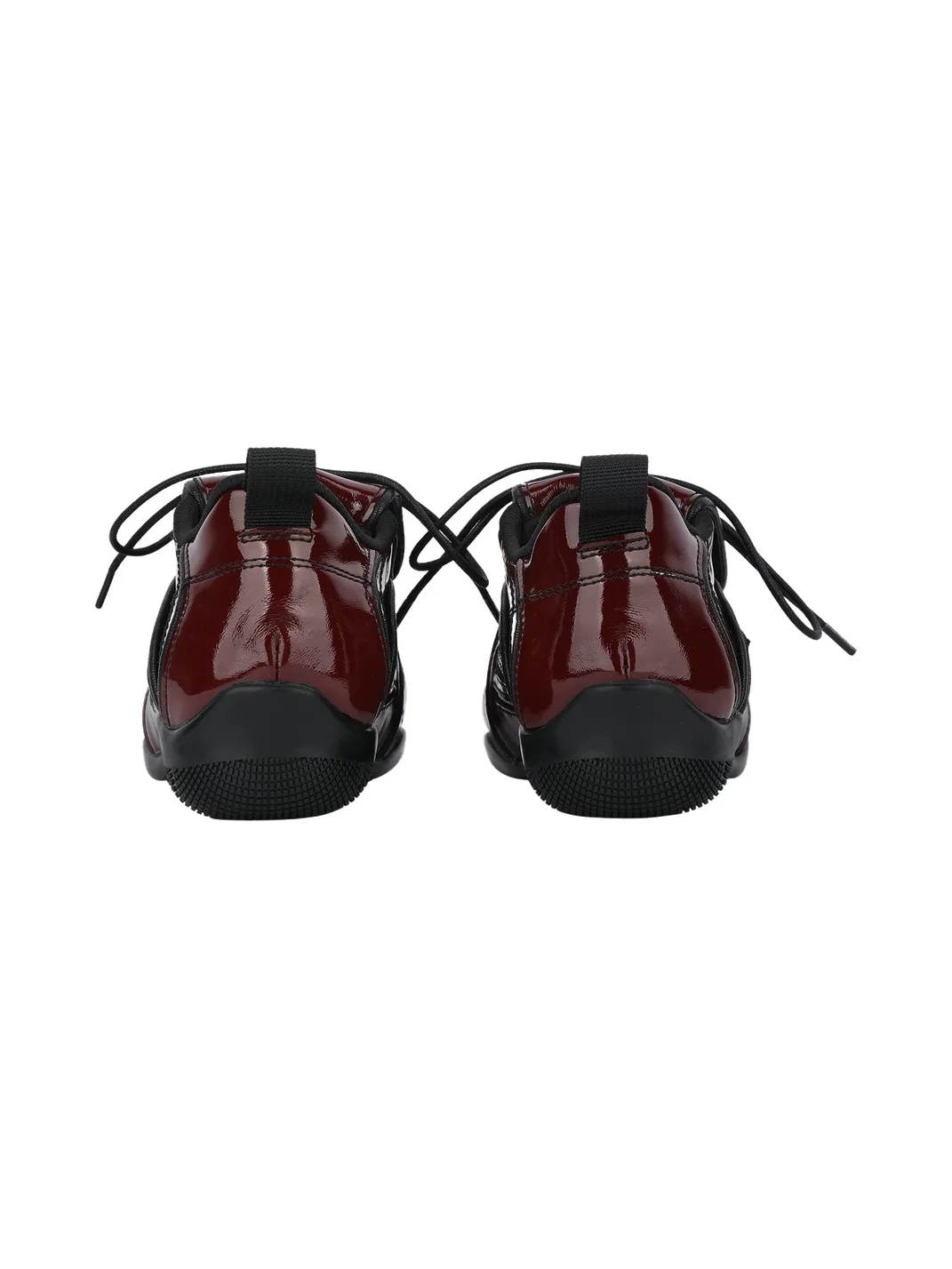 Enqo | Retro Red Brown Flap Sneakers