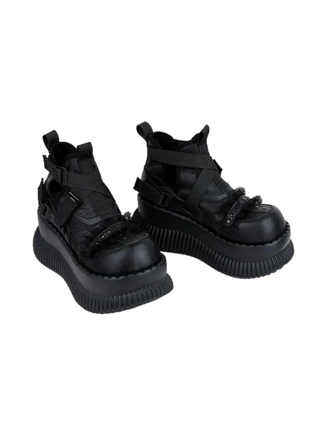 Puppet show | Dark Platform Ankle Boots