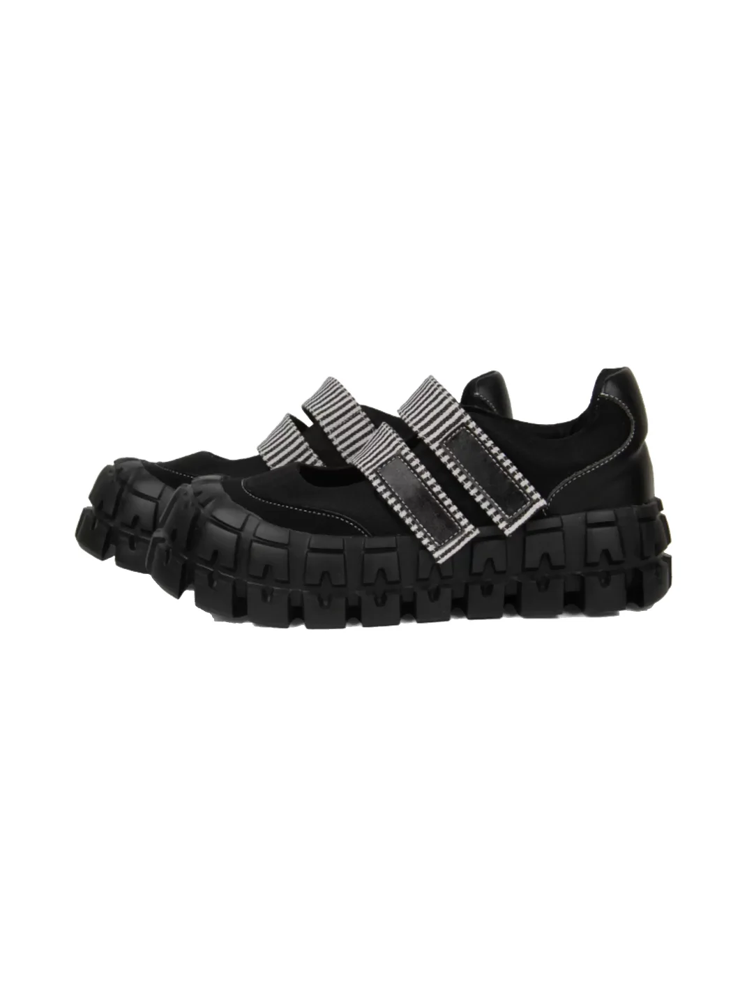 Enqo | Black Platform Mary Jane Shoes