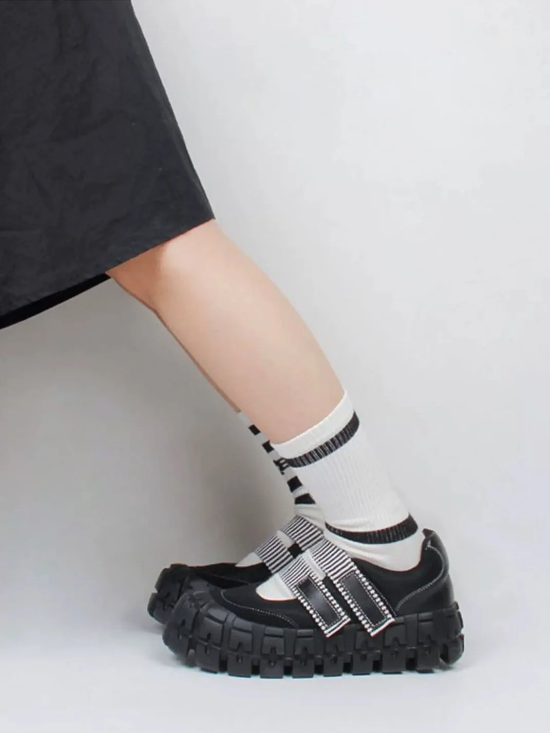 Enqo | Black Platform Mary Jane Shoes