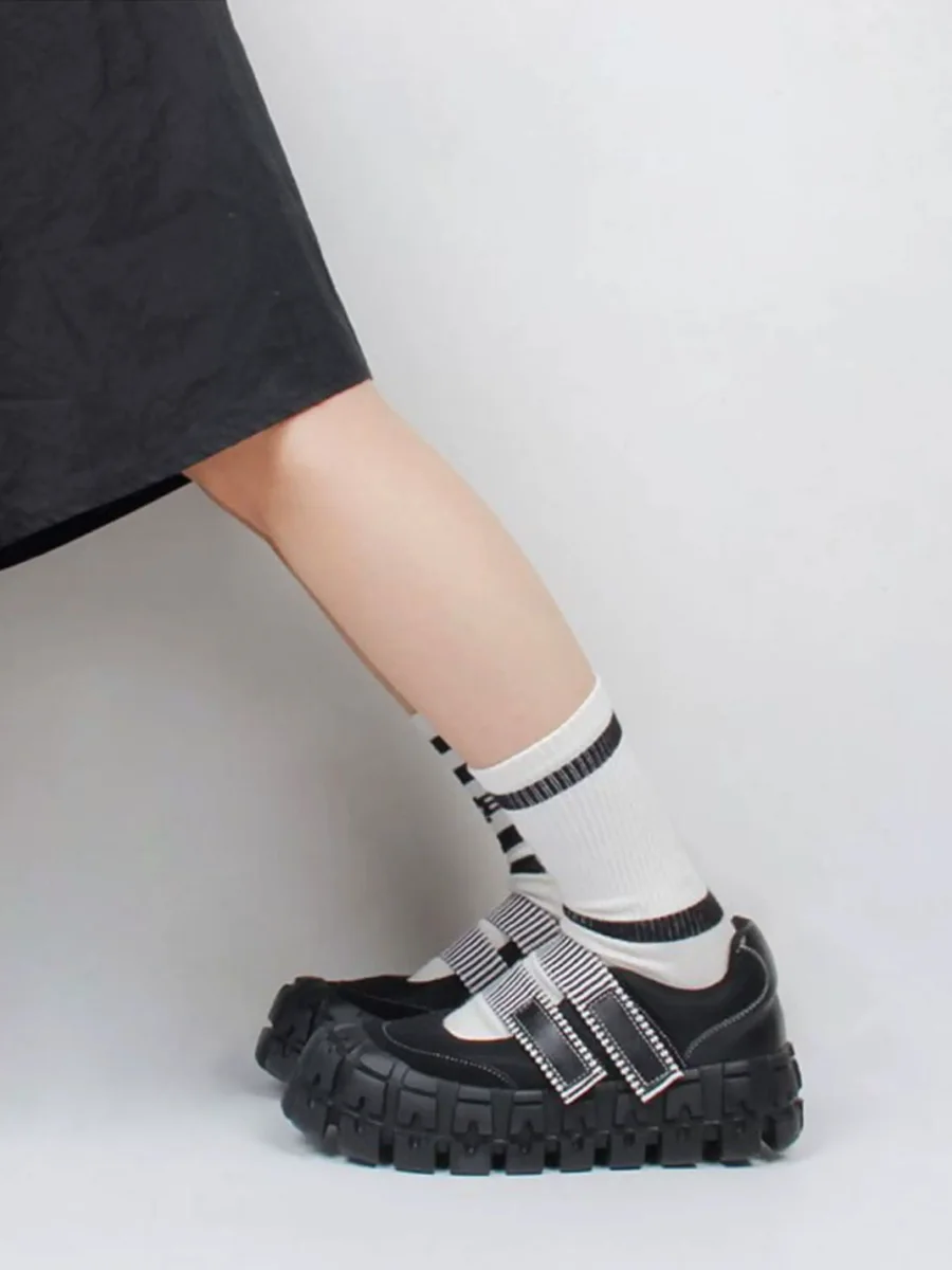 Enqo | Black Platform Mary Jane Shoes - 4