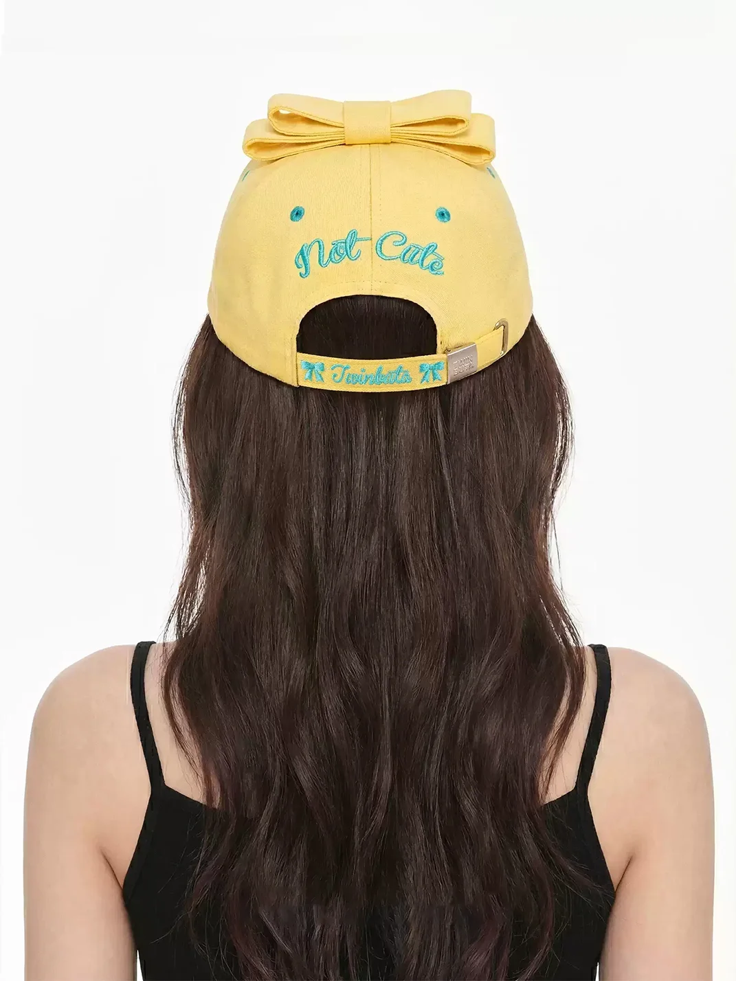 TWINBUTA | Bow Contrast Embroidered Baseball Cap