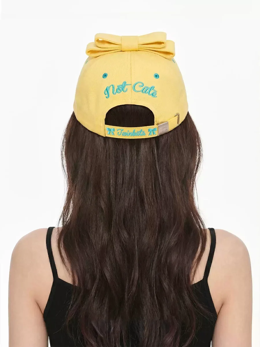 TWINBUTA | Bow Contrast Embroidered Baseball Cap - 4
