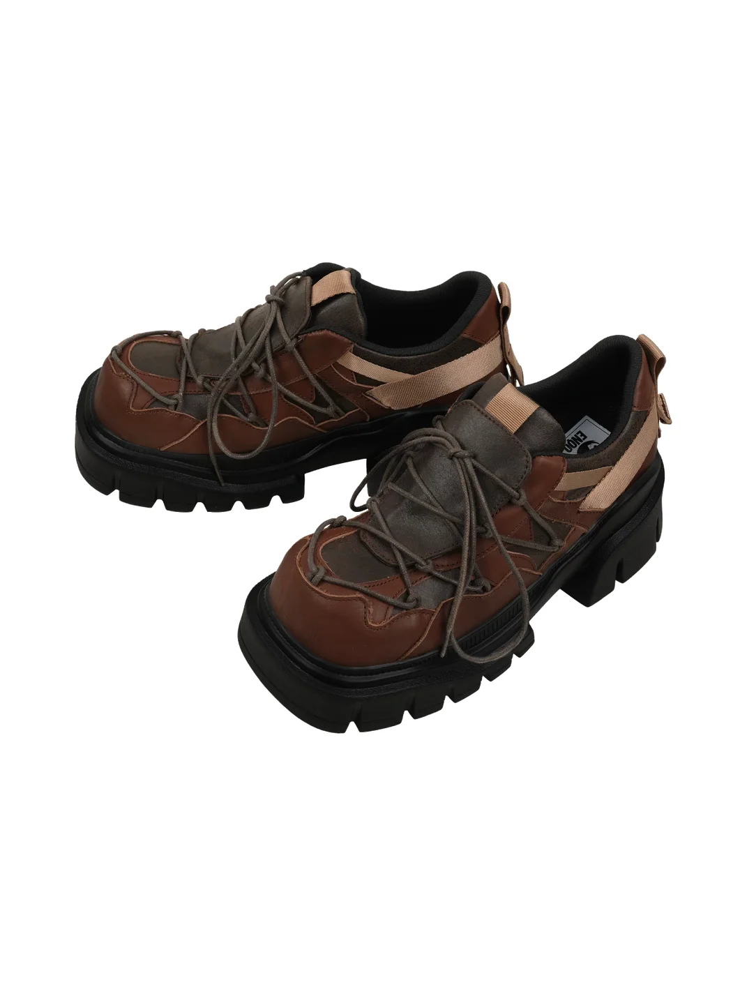 Enqo | Retro Platform Derby Shoes