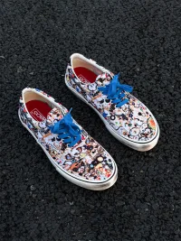 ZDZZFT | Allover Print Low Top Canvas Sneakers