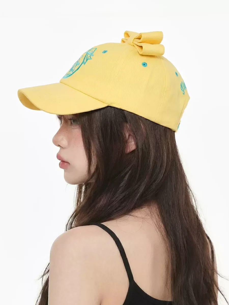 TWINBUTA | Bow Contrast Embroidered Baseball Cap - 3