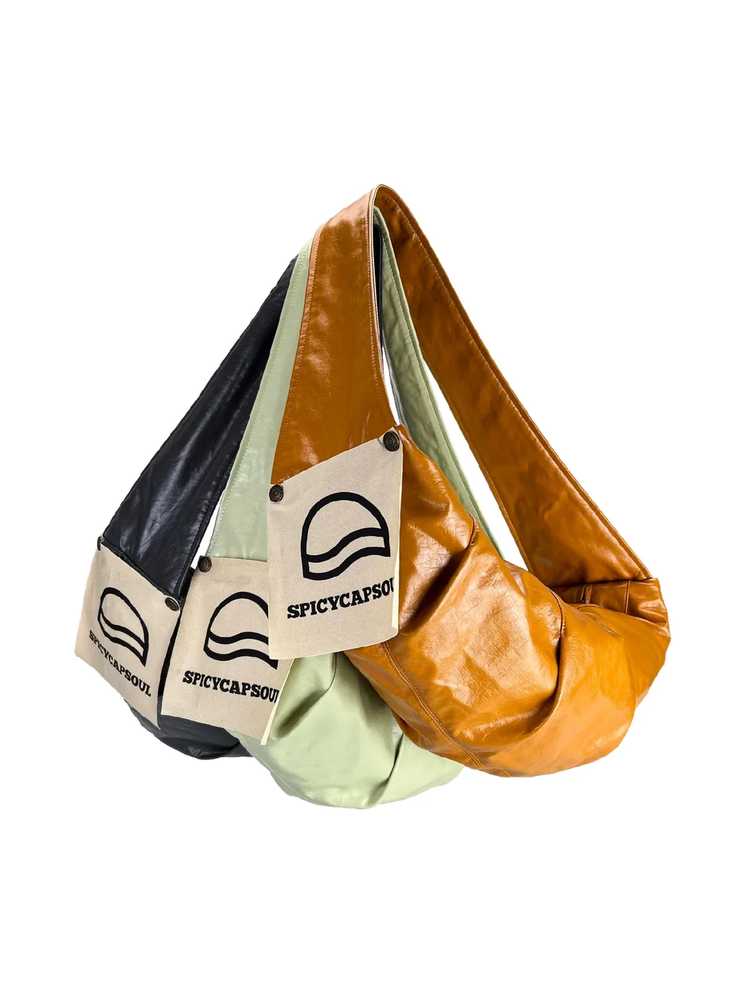 SpicyCapSoul | Vintage Waterproof Croissant Crossbody Shoulder Bag