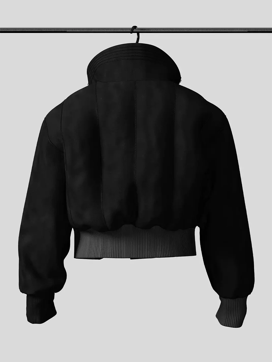 Dream Band | Cropped Oversized Bomber Jacket