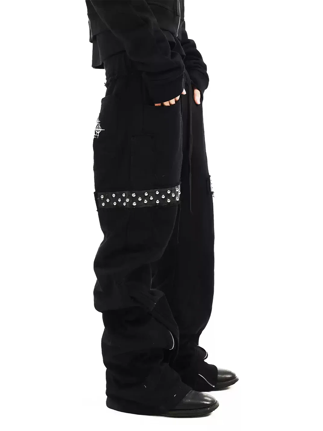 DETW | Studded Drawstring Flared Sweatpants