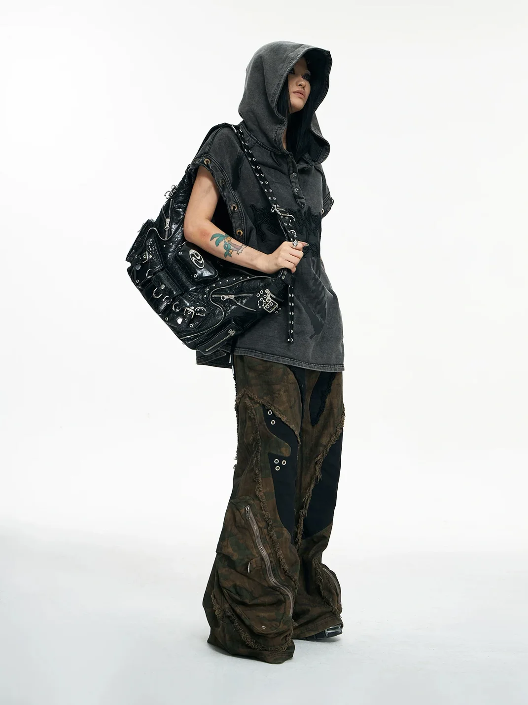 PERSONSOUL | Small Punk Sheepskin Shoulder Bag