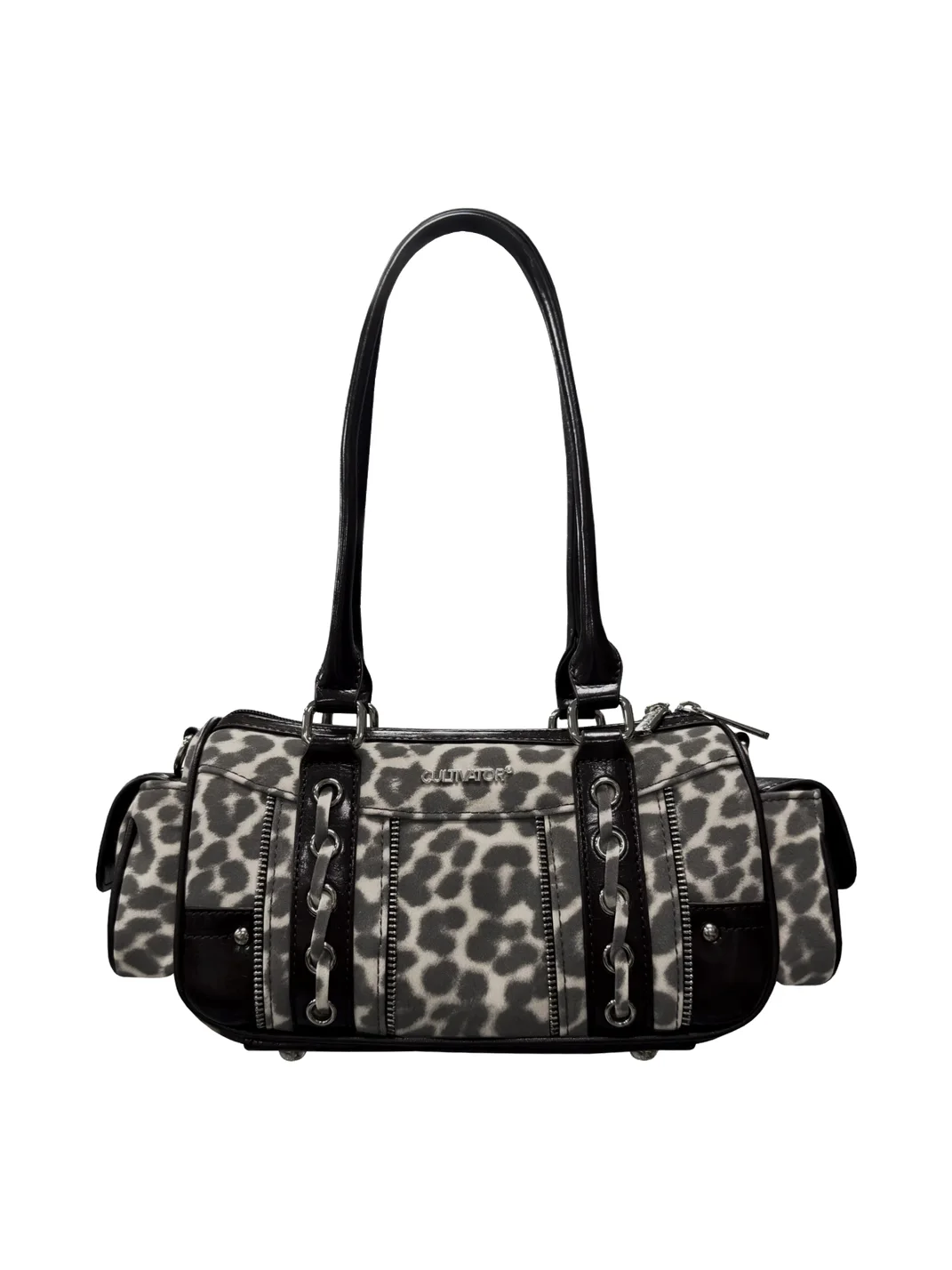 CULTIVATOR | Contrast Leopard Bowling Shoulder Bag