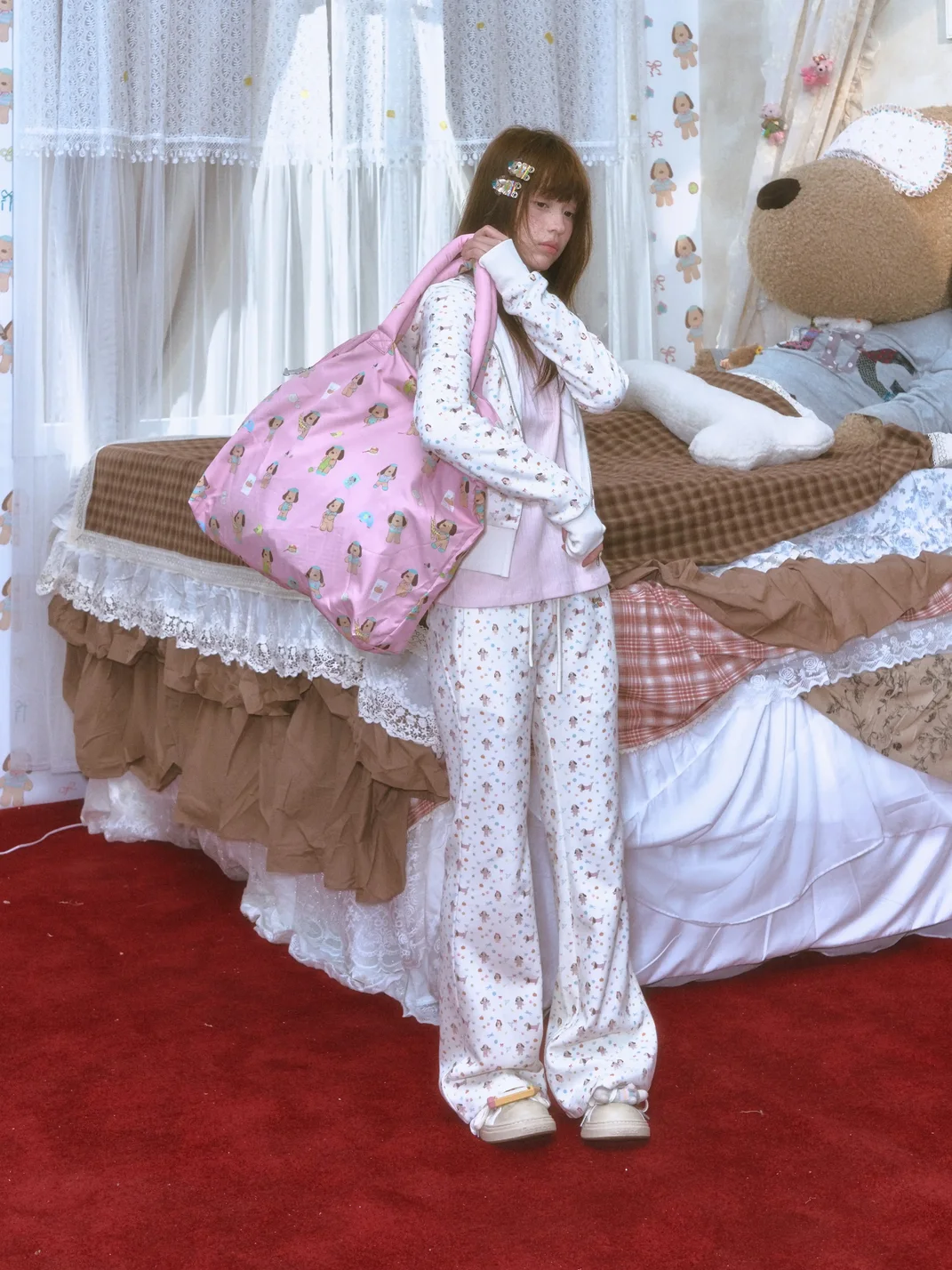 OhTODOG | Multicolor Printed Padded Tote Bag