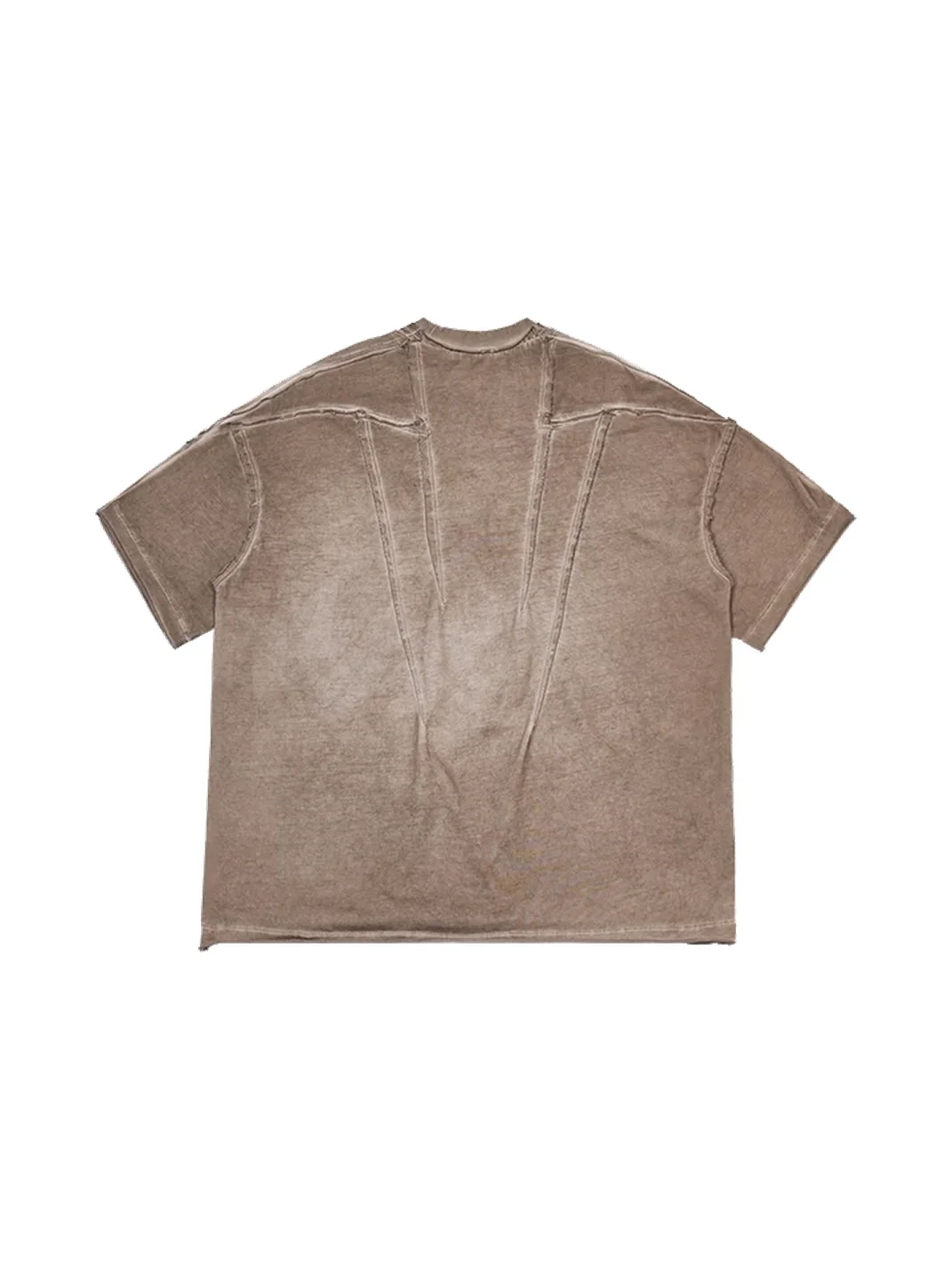PERSONSOUL | Distressed Brown Pangu Graphic Oversized T-Shirt