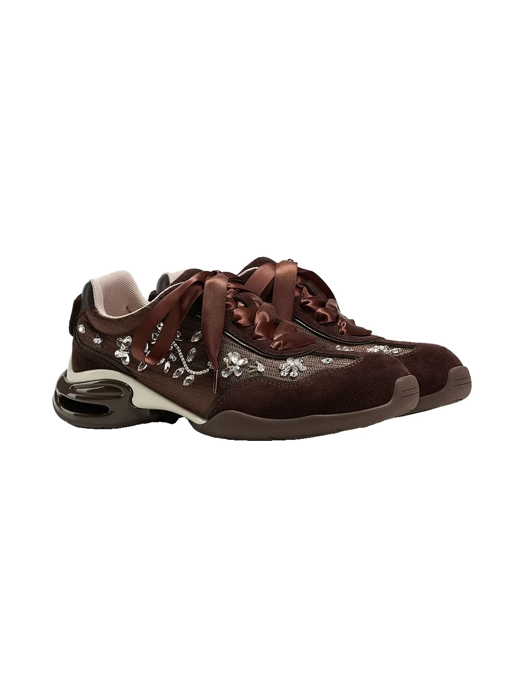 GGCC | Rhinestone Ballet Trainer Sneakers