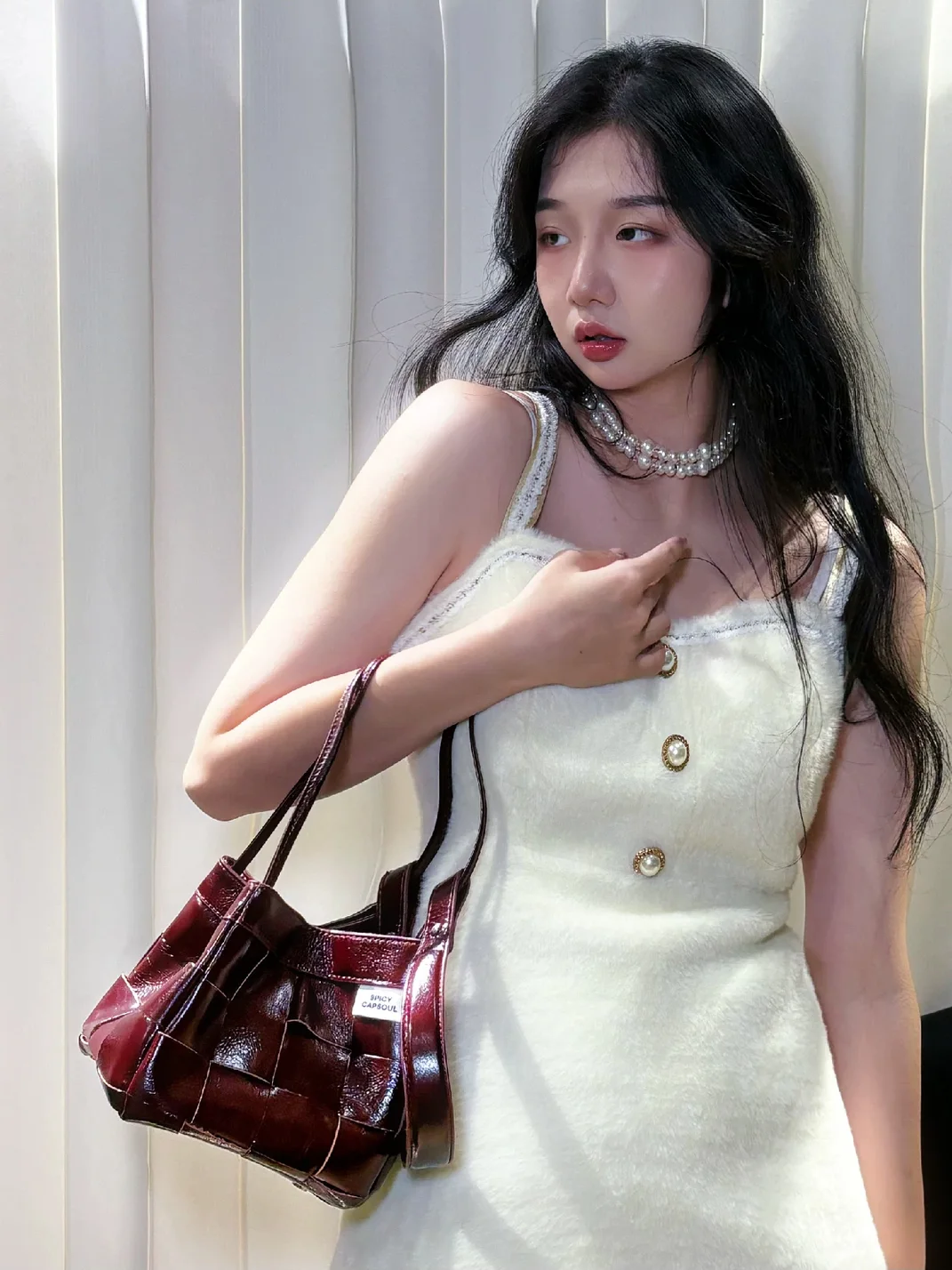 SpicyCapSoul | Handwoven Denim Leather Basket Shoulder Bag