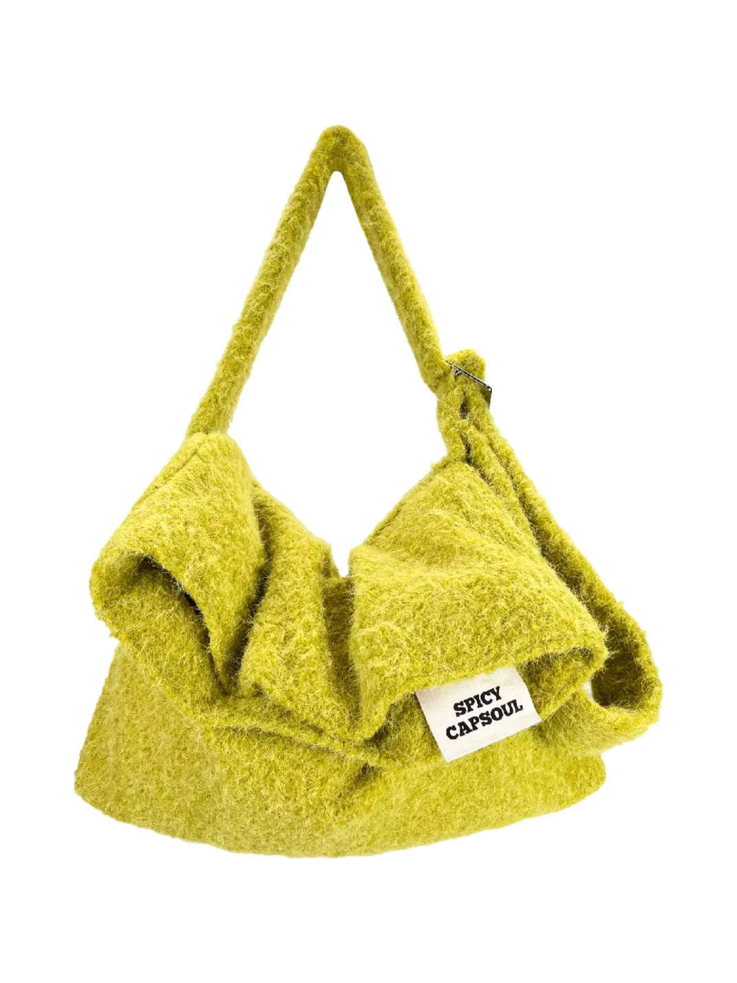 SpicyCapSoul | Foldover Plush Shoulder Crossbody Bag