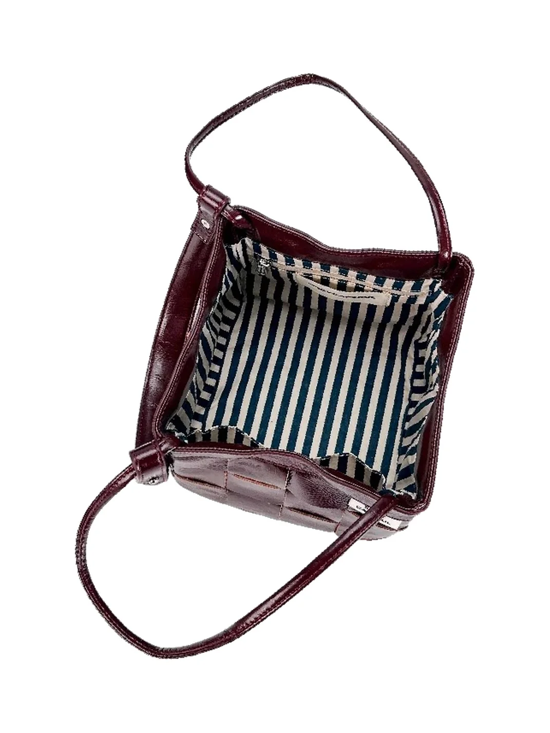 SpicyCapSoul | Handwoven Denim Leather Basket Shoulder Bag