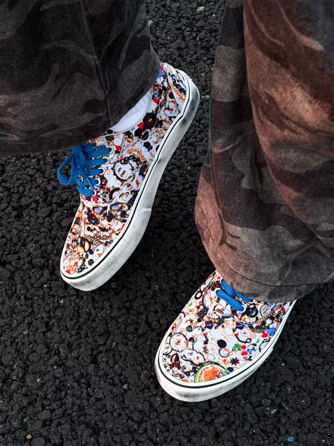 ZDZZFT | Allover Print Low Top Canvas Sneakers