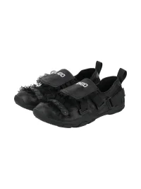 Enqo | Black Lace Strap Ballet Sneakers