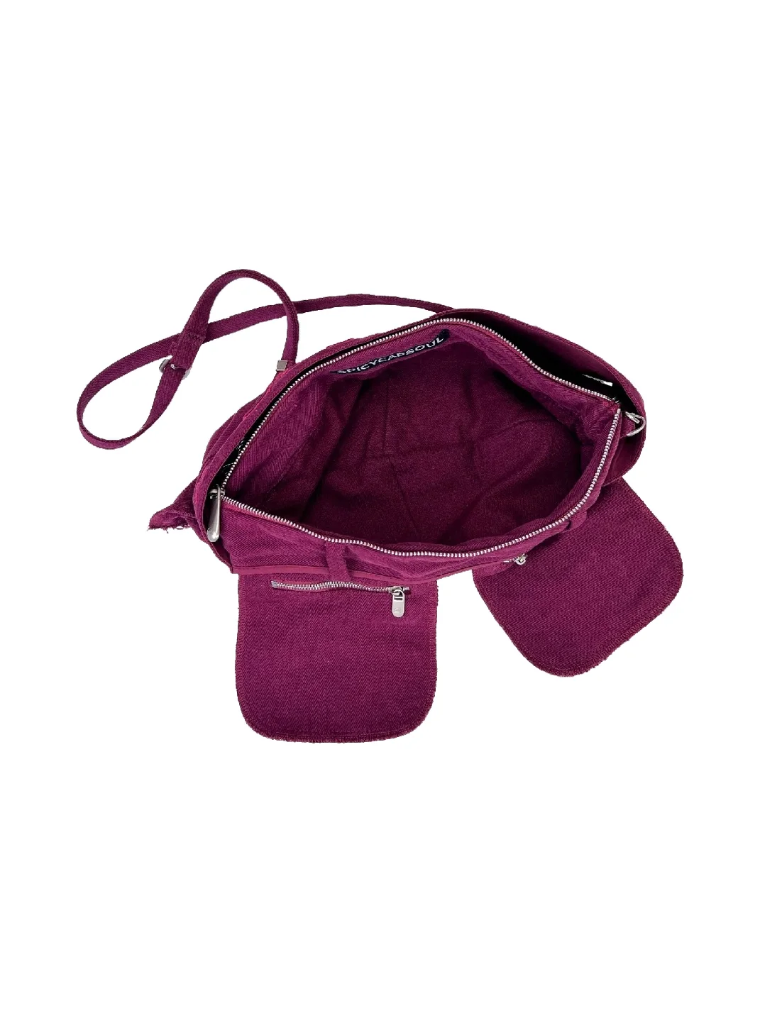SpicyCapSoul | Washed Brushed Canvas Crossbody Shoulder Bag