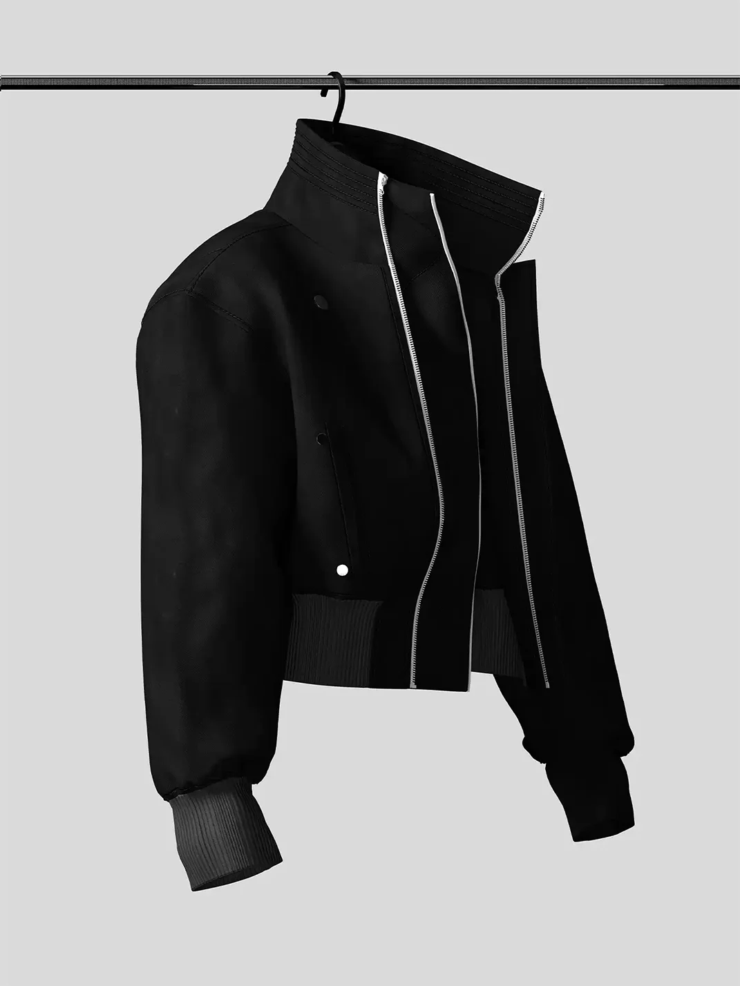 Dream Band | Cropped Oversized Bomber Jacket