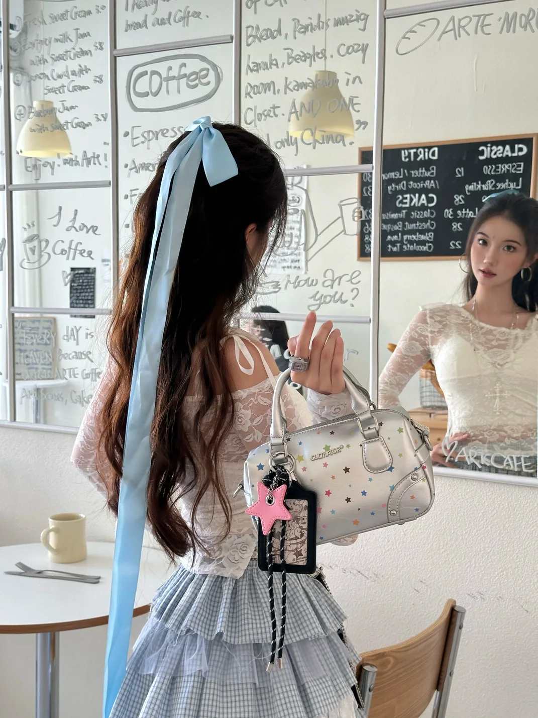 CULTIVATOR | Star Print Mini Boston Crossbody Bag