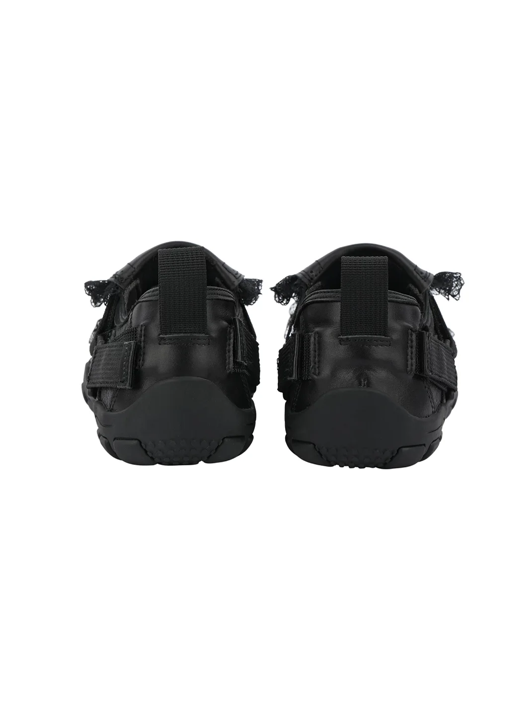 Enqo | Black Lace Strap Ballet Sneakers