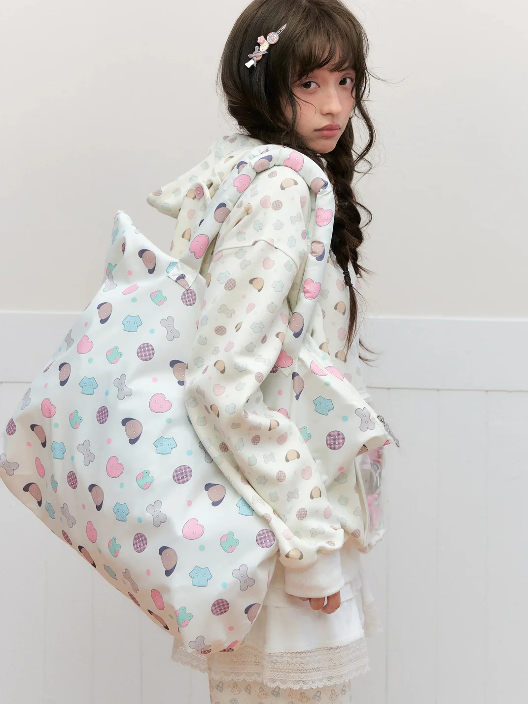 OhTODOG | Multicolor Printed Padded Tote Bag