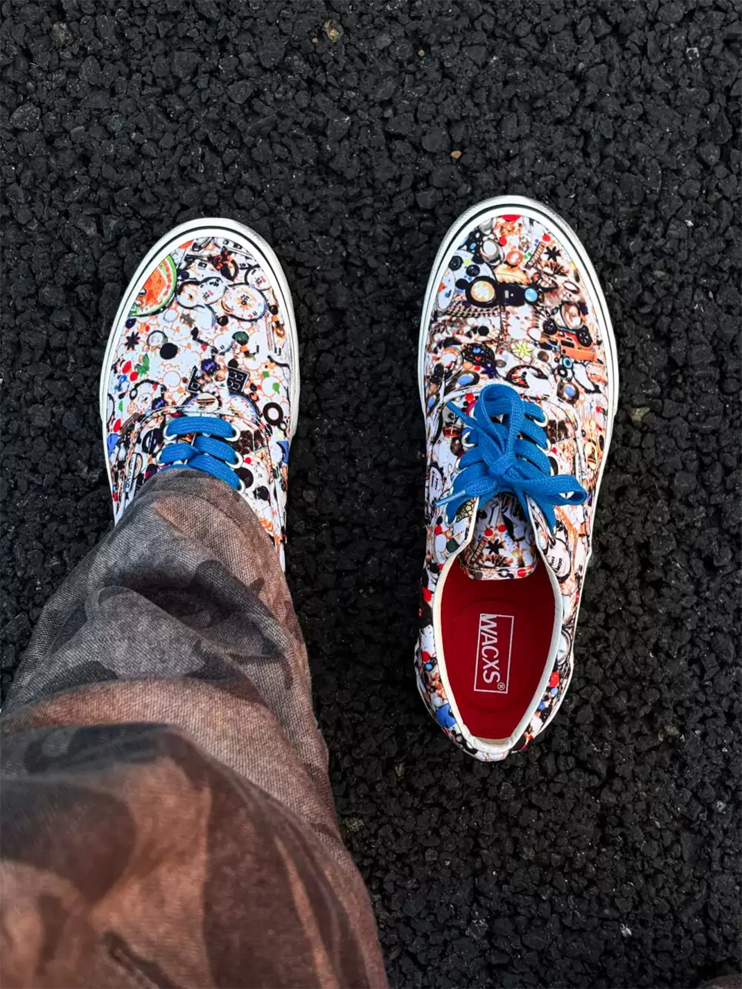 ZDZZFT | Allover Print Low Top Canvas Sneakers