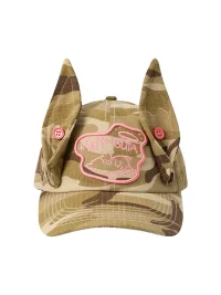 TWINBUTA | Camouflage Ear Detail Baseball Cap