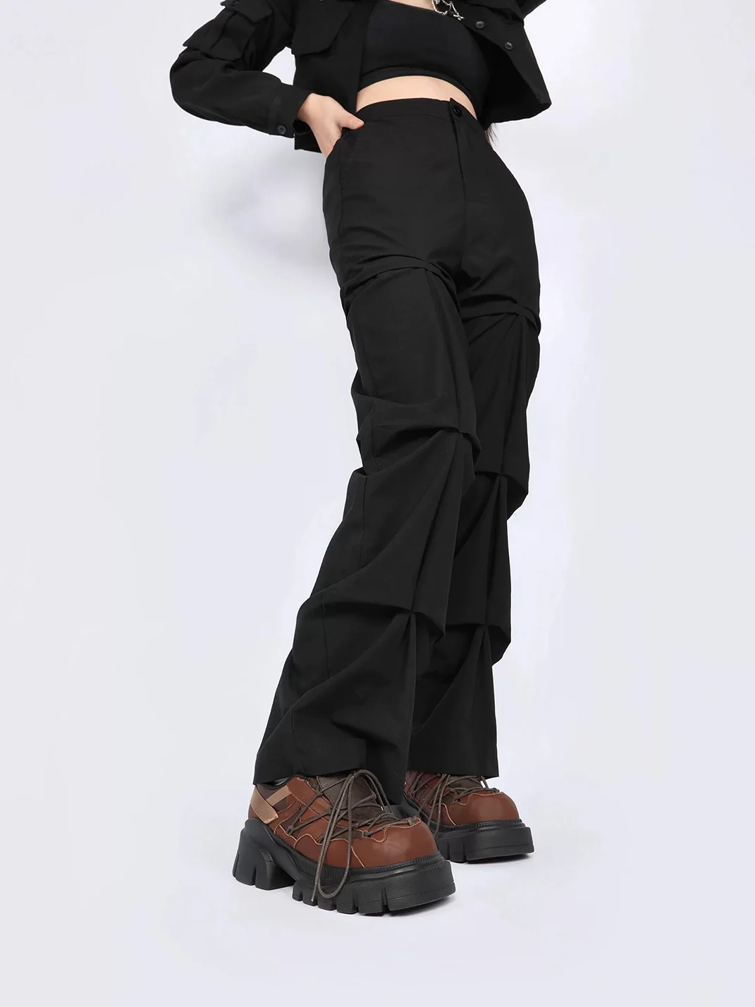 Enqo | Retro Platform Derby Shoes