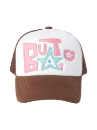 TWINBUTA | Colorblock Embroidered Patch Trucker Hat