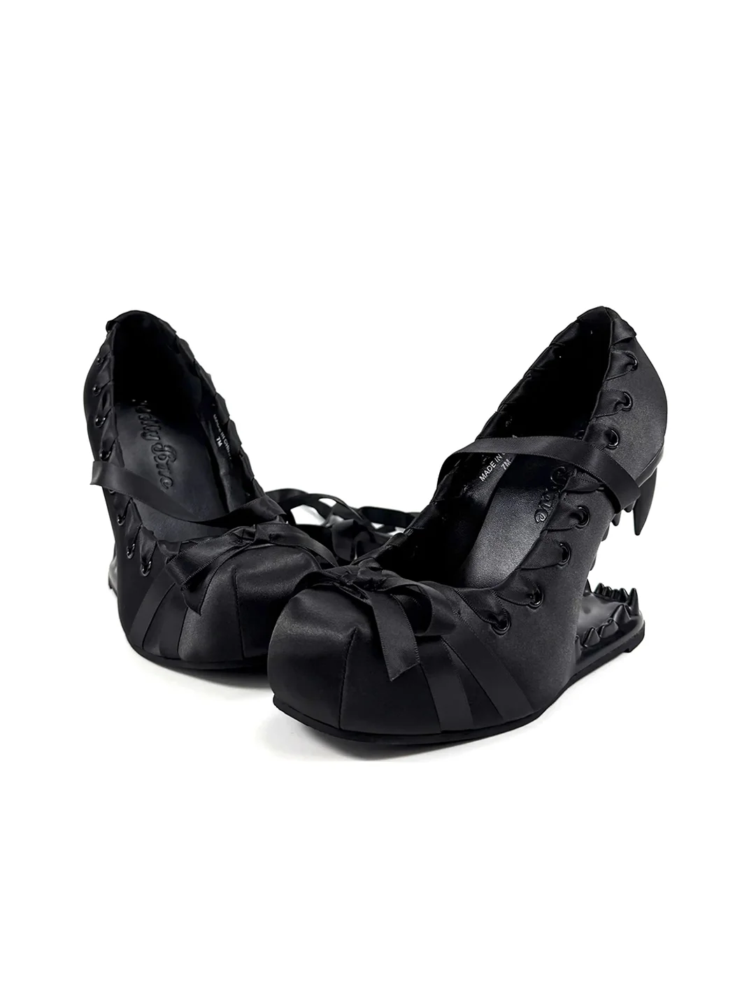 Dolly Bae | Gothic Spiked Heel Lolita Bow Pumps