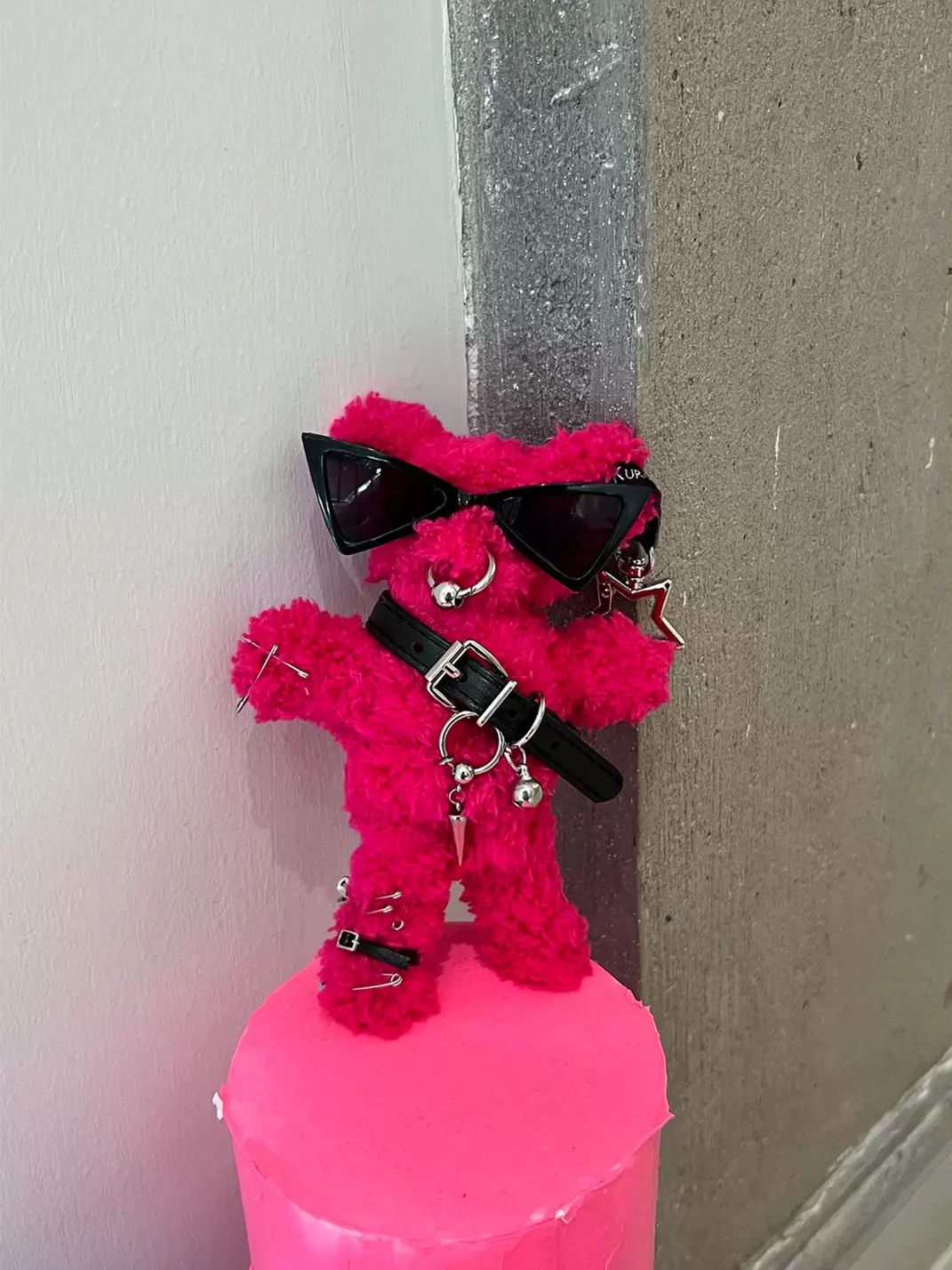 Kuroutaya | Punk Plush Teddy Bear Keychain