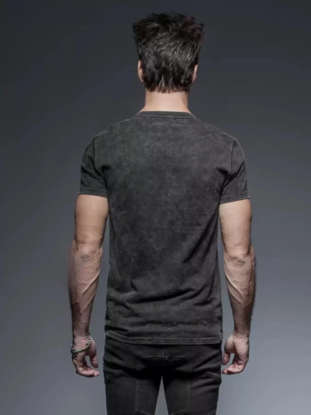 GTLLT | Punk Lace-Up Slim Fit T-Shirt