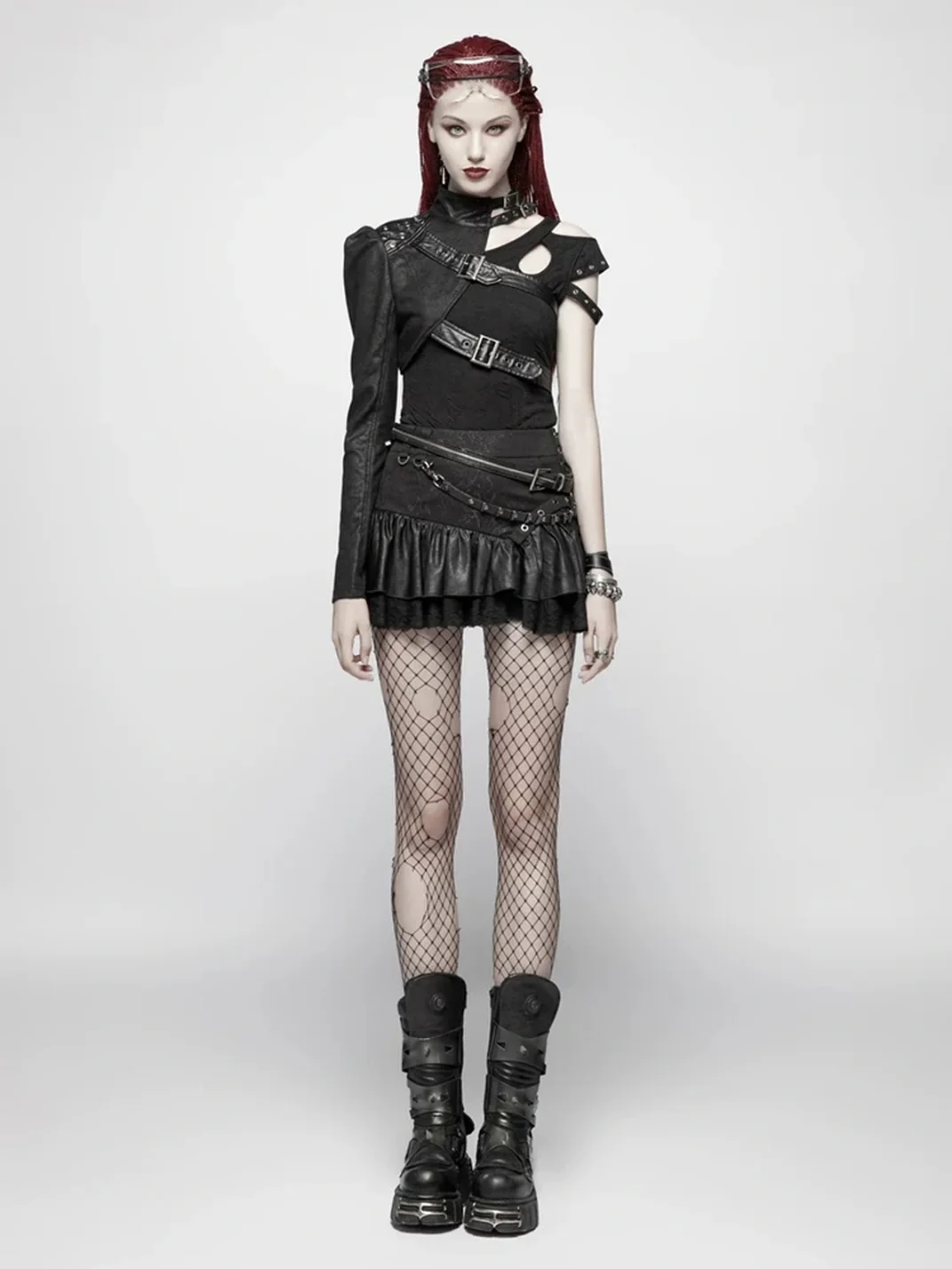 GTLLT | Asymmetric One-Sleeve Cropped Coat
