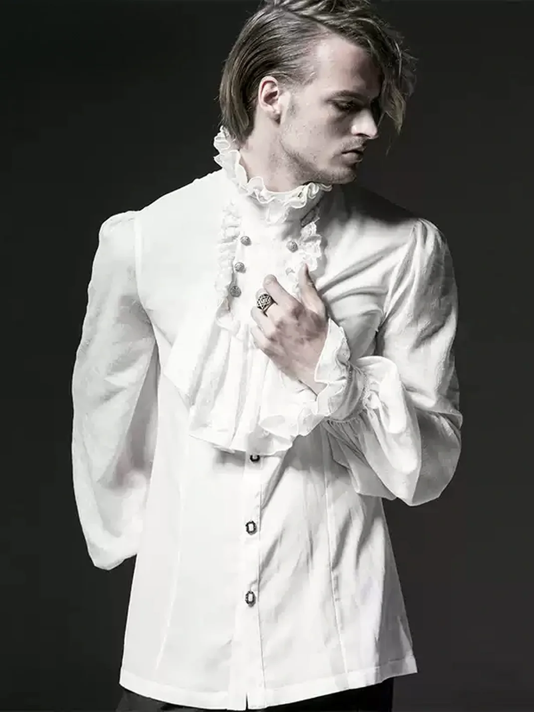 GTLLT | Gothic Ruffled Long Sleeve Shirt