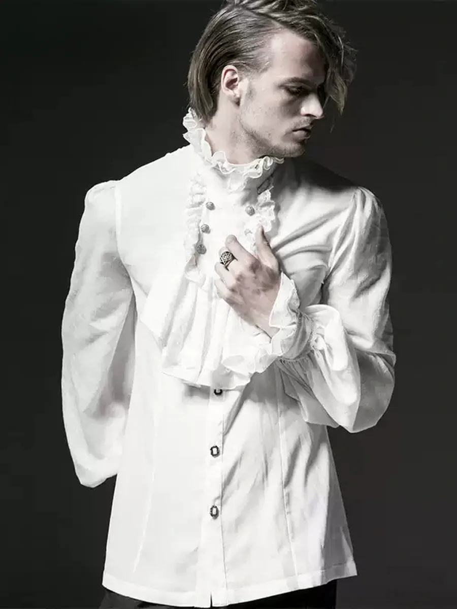 GTLLT | Gothic Ruffled Long Sleeve Shirt - 2