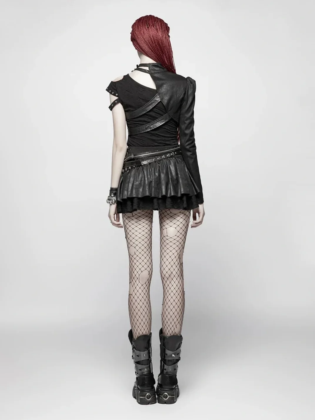 GTLLT | Asymmetric One-Sleeve Cropped Coat