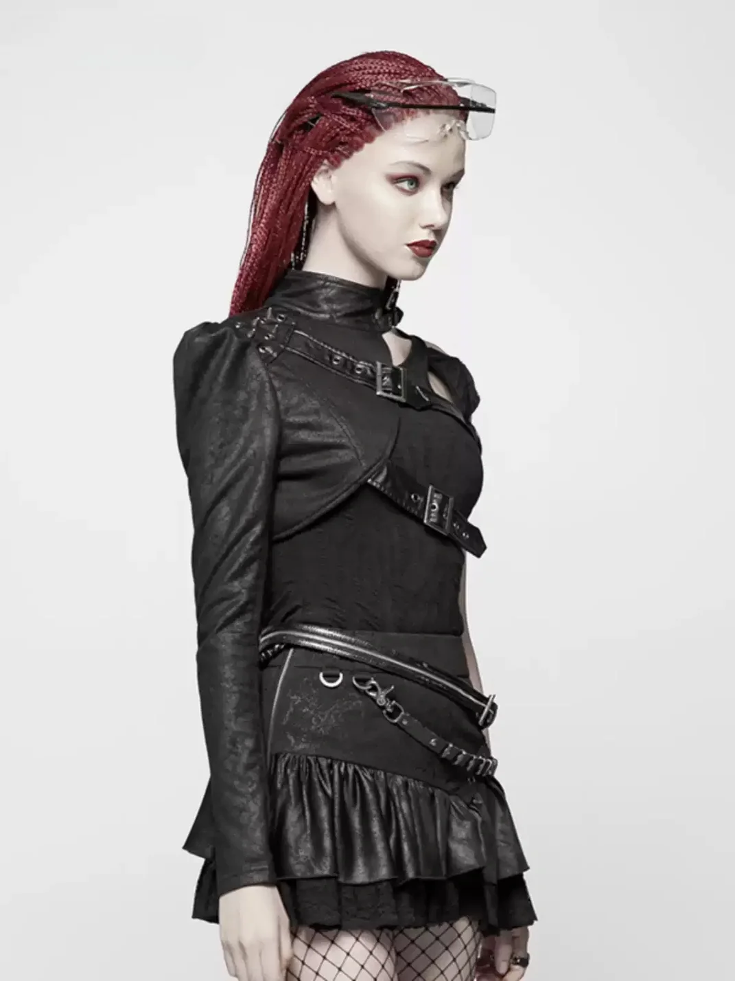 GTLLT | Asymmetric One-Sleeve Cropped Coat
