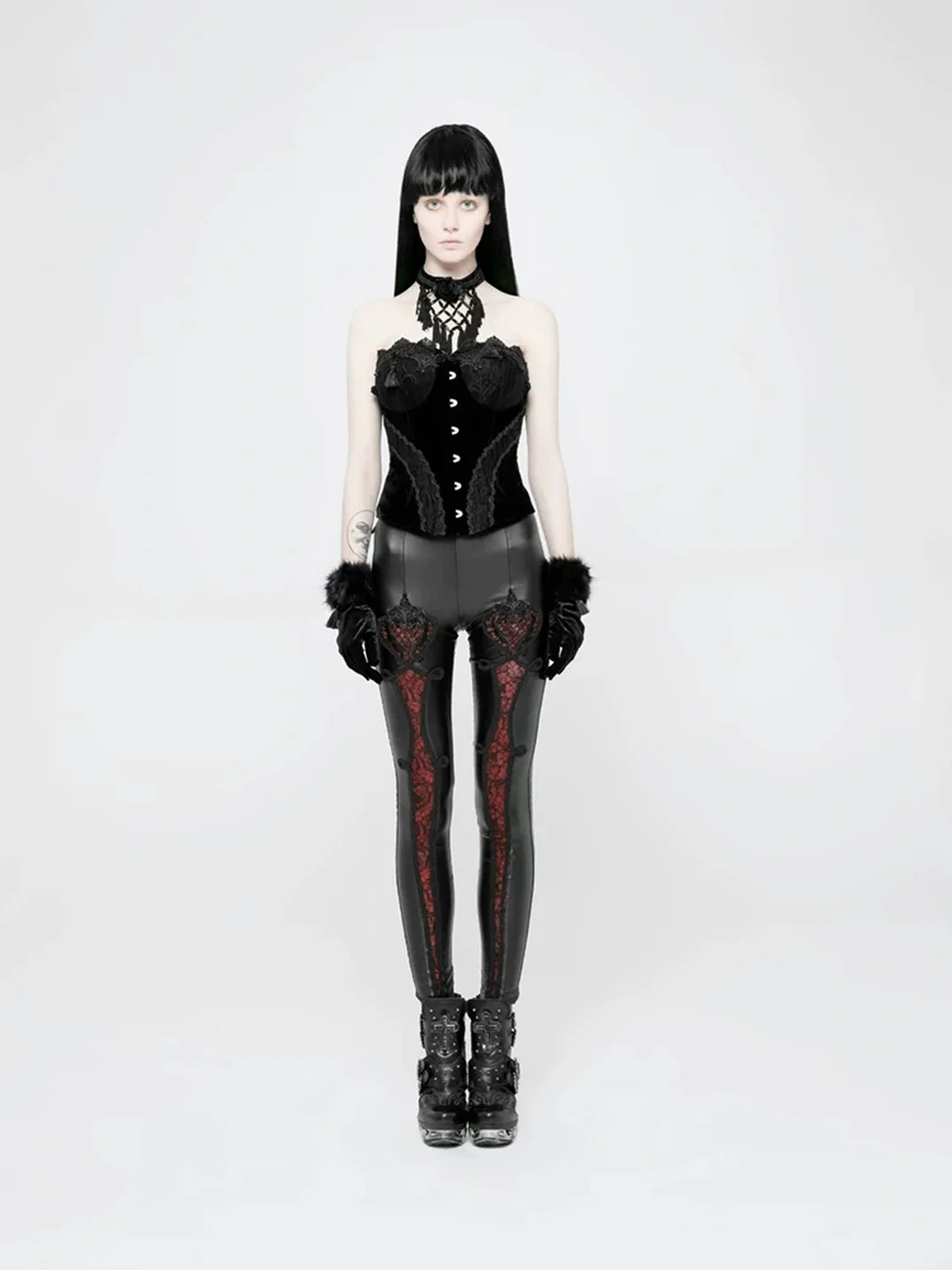 GTLLT | Gothic Embroidered Skinny Pants
