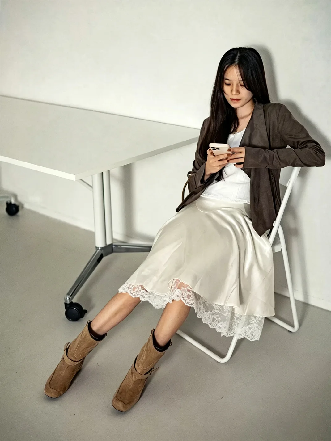 MIAOLV | Retro Buckle Western Ankle Boots