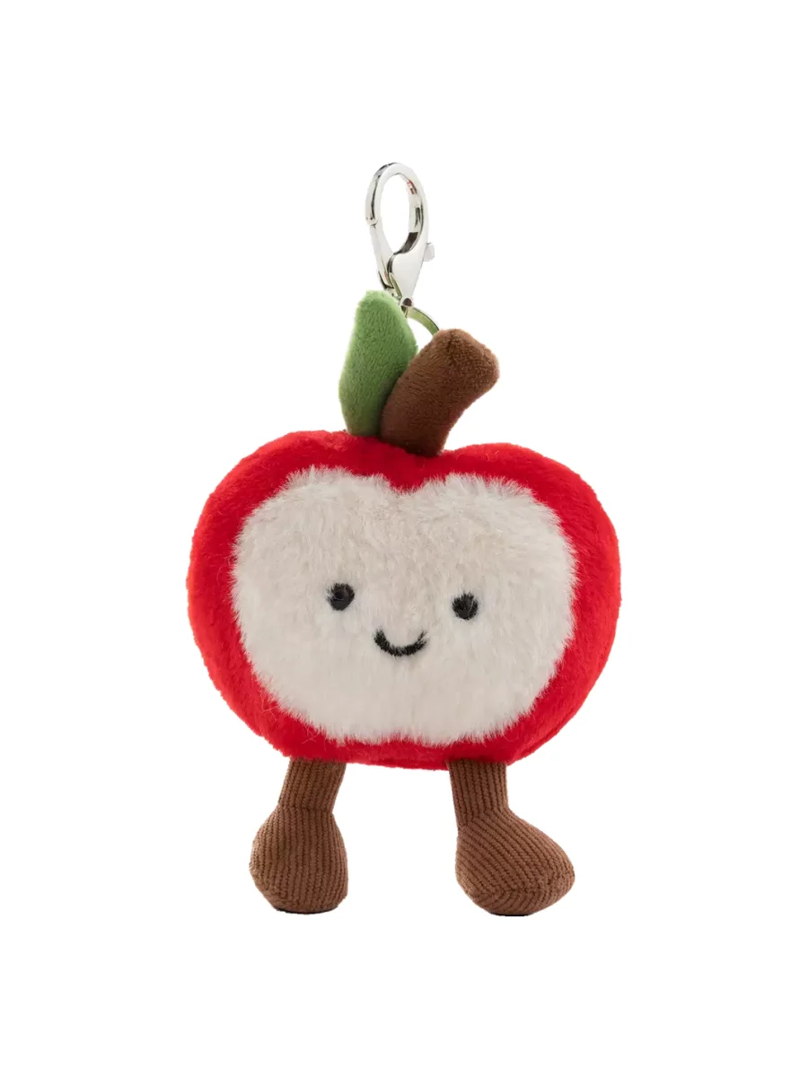 PANGGOM | Smiling Apple Plush Keychain Bag Charm - 3