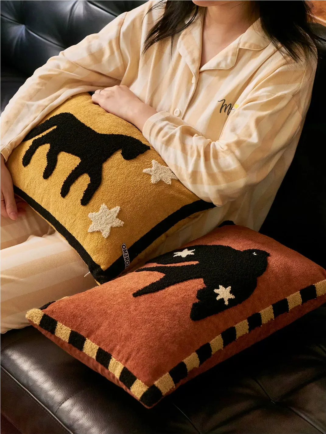 SOREMO | Vintage Embroidered Lumbar Sofa Cushion