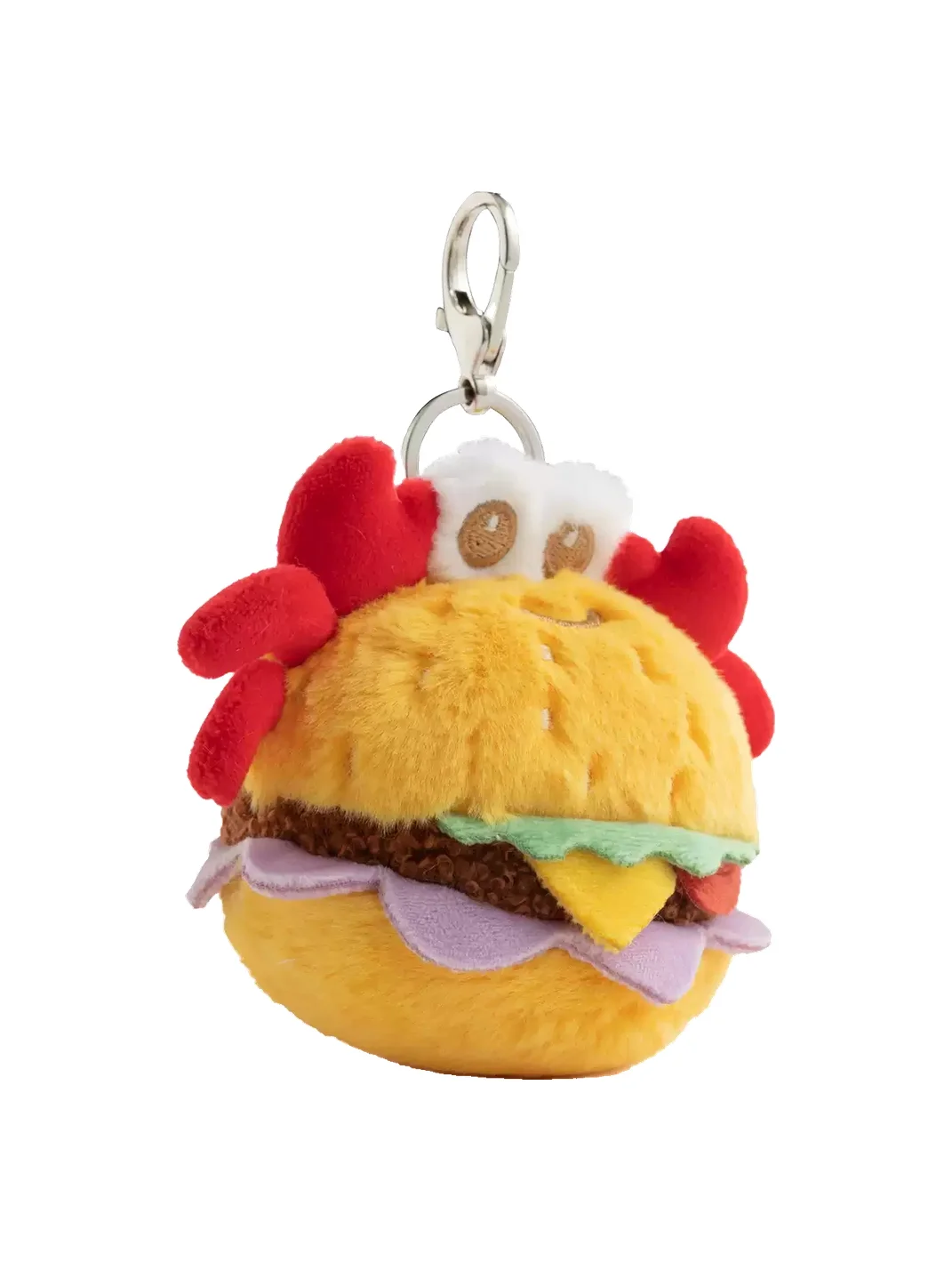 PANGGOM | Crab Burger Plush Keychain Charm